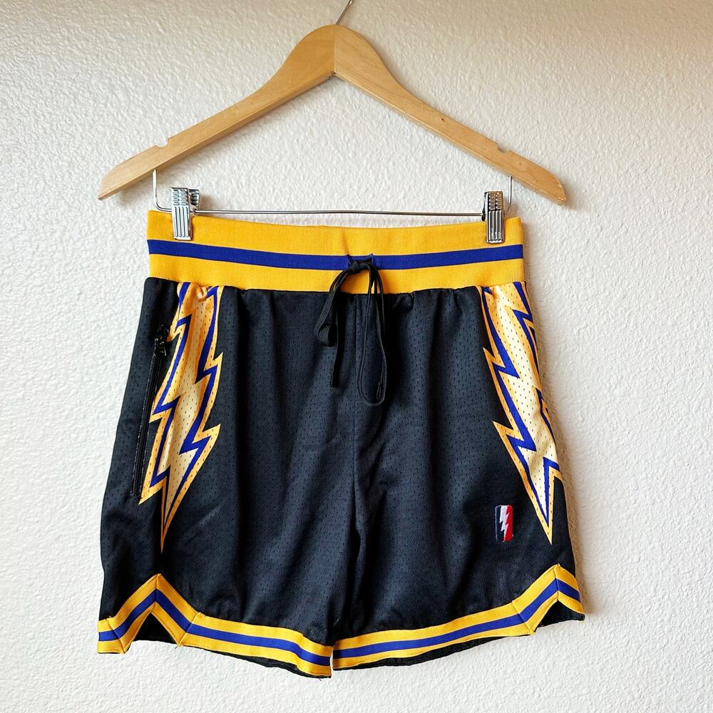 Collect And Select Swingman Short Golden State Warriors Black Bolts Sz XXS